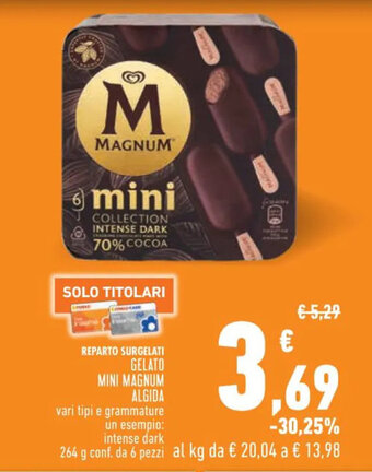 Conad Superstore GELATO MINI MAGNUM ALGIDA 264 g offerta