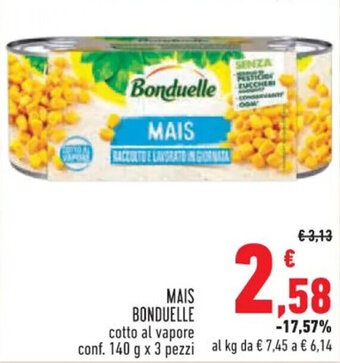 Conad Superstore MAIS BONDUELLE cotto al vapore conf. 140 g x 3 pezzi offerta