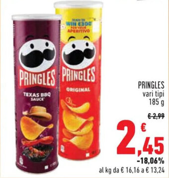 Conad Superstore PRINGLES vari tipi 185 g offerta