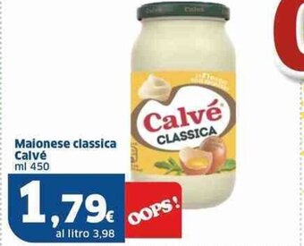 Sigma Maionese classica Calvé ml 450 offerta