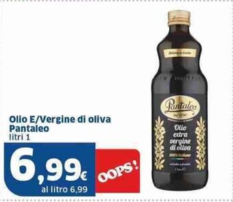 Sigma Olio E/Vergine di oliva Pantaleo litri 1 offerta