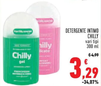 Conad Superstore DETERGENTE INTIMO CHILLY vari tipi 300 ml offerta
