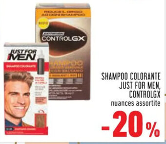 Conad Superstore SHAMPOO COLORANTE JUST FOR MEN, CONTROLGX offerta