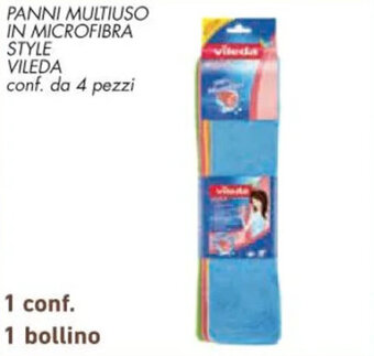 PANNI MULTIUSO IN MICROFIBRA STYLE VILEDA conf. da 4 pezzi