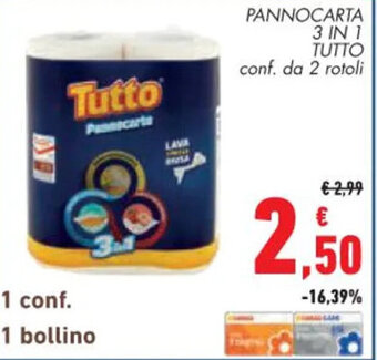PANNOCARTA 3 IN 1 TUTTO conf. da 2 rotoli