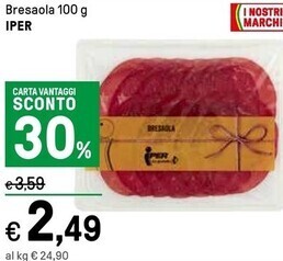 Iper La Grande Iper bresaola offerta