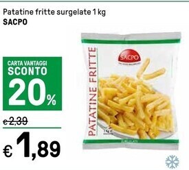 Iper La Grande Sacpo patatine fritte surgelate offerta