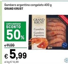 Iper La Grande Grand krust gambero argentino congelato offerta
