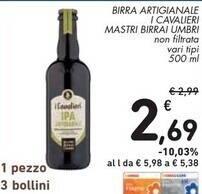Spazio Conad Mastri birrai umbri birra artigianale i cavalieri offerta