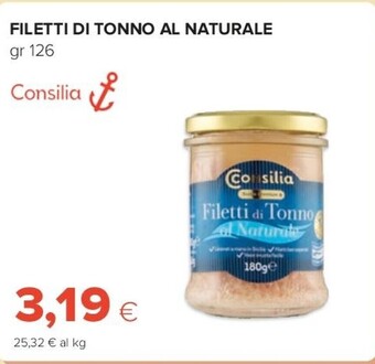 Oasi Consilia filetti di tonno al naturale offerta