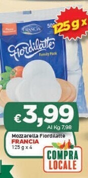 Crai Mozzarella fiordilatte offerta