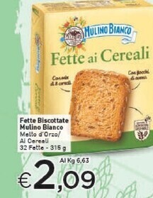Crai Mulino bianco fette biscottate offerta