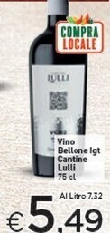 Crai Cantine lulli - vino bellone igt offerta
