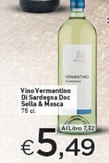 Crai Sella & mosca vino vermentino di sardegna doc offerta