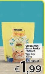 Crai Friskies croccantini gatto junior offerta