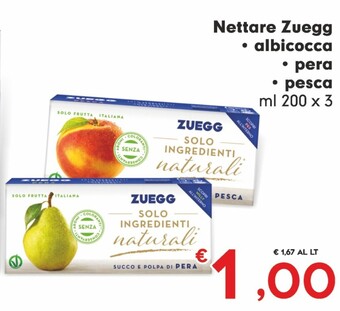 Despar Zuegg nettare albicocca offerta