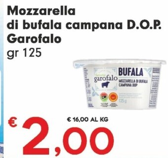 Despar Garofalo mozzarella di bufala campana d.o.p offerta
