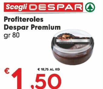 Despar Despar profiteroles premium offerta