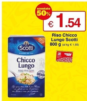 Sì con te Scotti chicco lungo offerta
