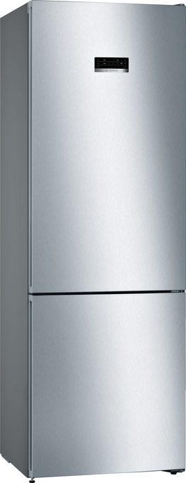 Bosch serie 4 kgn49xlea frigorifero con congelatore libera installazione 438 l e acciaio inossidabile