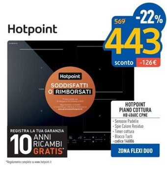 FreeShop HOTPOINT PIANO COTTURA HB 4860C CPNE offerta