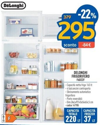 DELONGHI FRIGORIFERO F6D22F