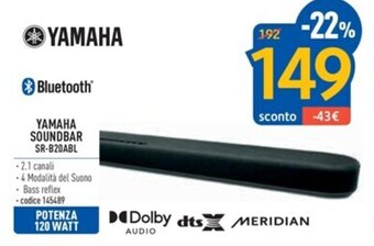 YAMAHA SOUNDBAR SR-B20ABL