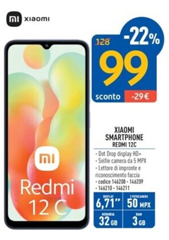 FreeShop XIAOMI SMARTPHONE REDMI 12C offerta
