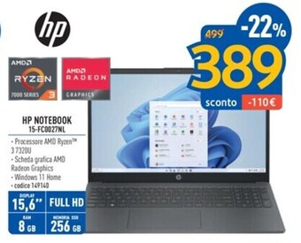 HP NOTEBOOK 15-FC0027NL