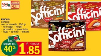 Findus sofficini con mozzarella formaggi