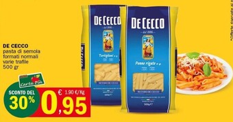 De cecco pasta di semola formati normali