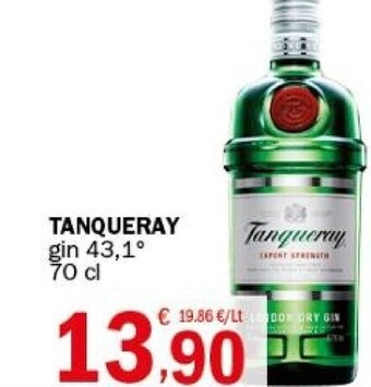 Crai Tanqueray gin 43,1 offerta