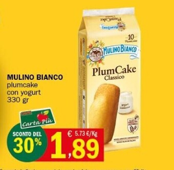 Crai Mulino bianco plumcake con yogurt offerta