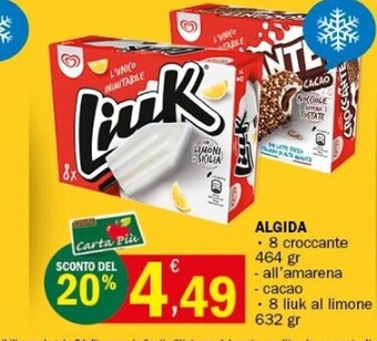 Crai Algida 8 croccante 464 gr offerta