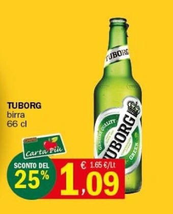 Crai Tuborg birra offerta