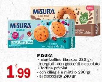 Crai Misura ciambelline fibrextra offerta
