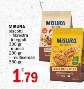 Crai Misura biscotti fibrextra offerta