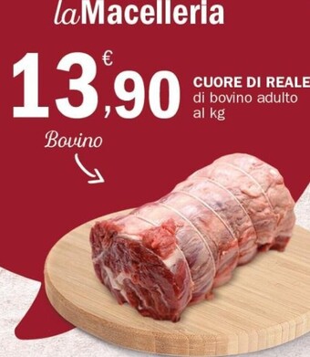 Crai Cuore di reale di bovino adulto al kg offerta