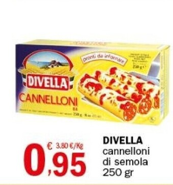 Crai Divella cannelloni di semola offerta