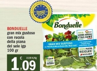 Bonduelle gran mix gustoso con rucola della piana del sele igp 100 gr