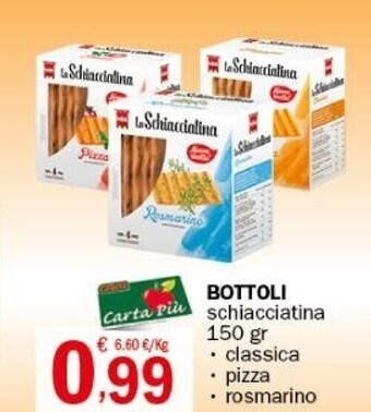 Crai Bottoli schiacciatina 150 gr offerta