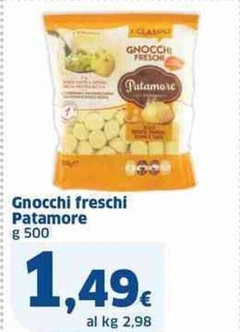 Sigma Gnocchi freschi Patamore g 500 offerta