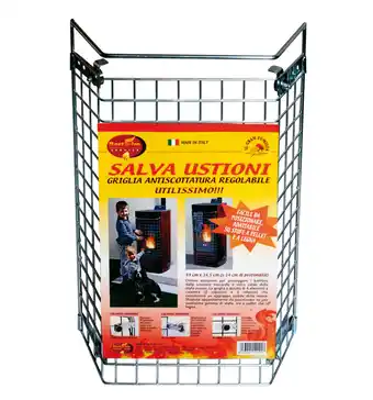 Eurobrico Griglia universale salva ustioni best fire per stufe a legna ed a pellet, 49x14x34,5 cm offerta