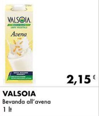 Iper Tosano VALSOIA Bevanda all'avena 1 lt offerta