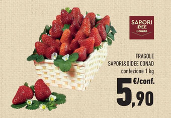 Conad FRAGOLE SAPORI&OIDEE CONAD confezione 1 kg offerta