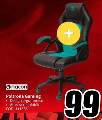 MediaWorld nacon Poltrona Gaming offerta