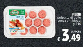 Deco Maxistore FILENI polpette di pollo senza antibiotici g 240 offerta
