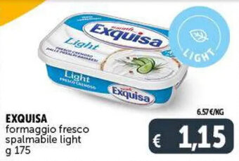 Deco Maxistore EXQUISA formaggio fresco spalmabile light g 175 offerta