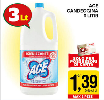 Gecop Ace Candeggina 3 Litri offerta