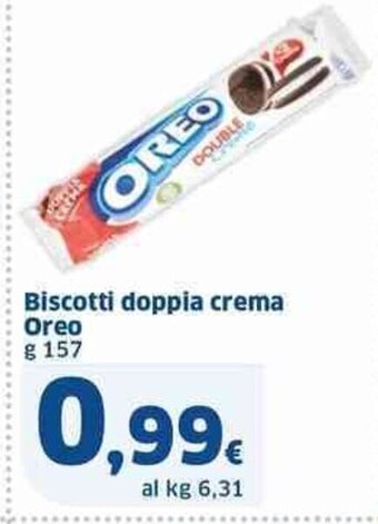 Sigma Biscotti doppia crema Oreo g 157 offerta